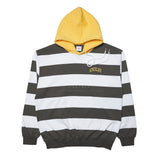 アクメドラビ(acme' de la vie) STRIPE ARCH LOGO HOODIE GREY
