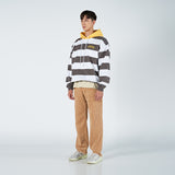 アクメドラビ(acme' de la vie) STRIPE ARCH LOGO HOODIE GREY