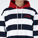 アクメドラビ(acme' de la vie) STRIPE ARCH LOGO HOODIE NAVY