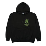 アクメドラビ(acme' de la vie) AV LOGO TUFT EMBROIDERY HOODIE BLACK