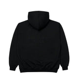 アクメドラビ(acme' de la vie) AV LOGO TUFT EMBROIDERY HOODIE BLACK