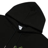 アクメドラビ(acme' de la vie) AV LOGO TUFT EMBROIDERY HOODIE BLACK