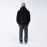 アクメドラビ(acme' de la vie) AV LOGO TUFT EMBROIDERY HOODIE BLACK