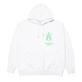 アクメドラビ(acme' de la vie) AV LOGO TUFT EMBROIDERY HOODIE WHITE