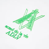 アクメドラビ(acme' de la vie) AV LOGO TUFT EMBROIDERY HOODIE WHITE