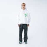 アクメドラビ(acme' de la vie) AV LOGO TUFT EMBROIDERY HOODIE WHITE