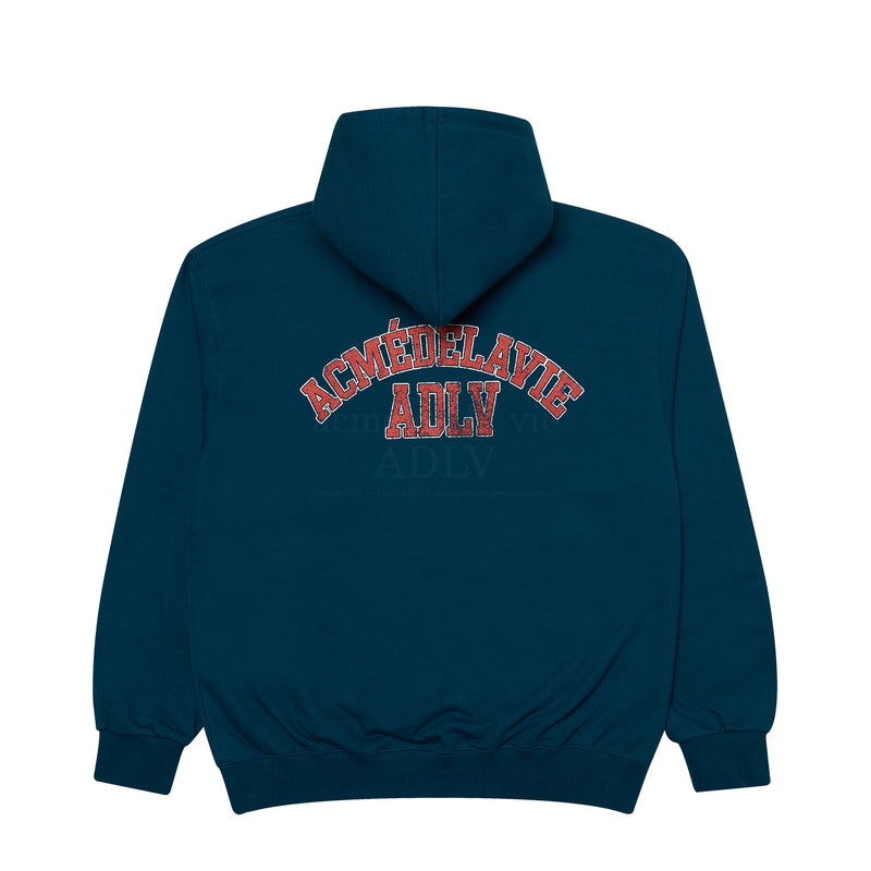 アクメドラビ(acme' de la vie) VINTAGE OLD SCHOOL LOGO HOODIE DARK GREEN