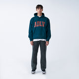 アクメドラビ(acme' de la vie) VINTAGE OLD SCHOOL LOGO HOODIE DARK GREEN