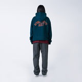 アクメドラビ(acme' de la vie) VINTAGE OLD SCHOOL LOGO HOODIE DARK GREEN