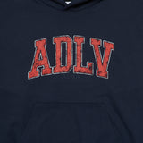 アクメドラビ(acme' de la vie) VINTAGE OLD SCHOOL LOGO HOODIE NAVY