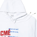 アクメドラビ(acme' de la vie) WHERE ARE YOU? HOODIE WHITE
