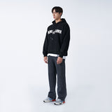 アクメドラビ(acme' de la vie)   WHITE FULL LOGO HOODIE BLACK