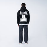 アクメドラビ(acme' de la vie)   WHITE FULL LOGO HOODIE BLACK