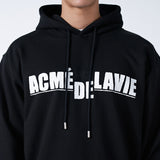 アクメドラビ(acme' de la vie)   WHITE FULL LOGO HOODIE BLACK