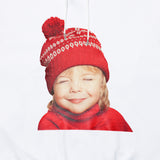 アクメドラビ(acme' de la vie) ADLV BABY FACE HOODIE WHITE RED KNITTING HAT