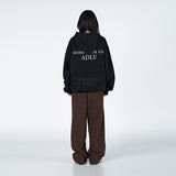 アクメドラビ(acme' de la vie) RIVET PATCHWORK EMBROIDERED COTTON PANTS BLACK