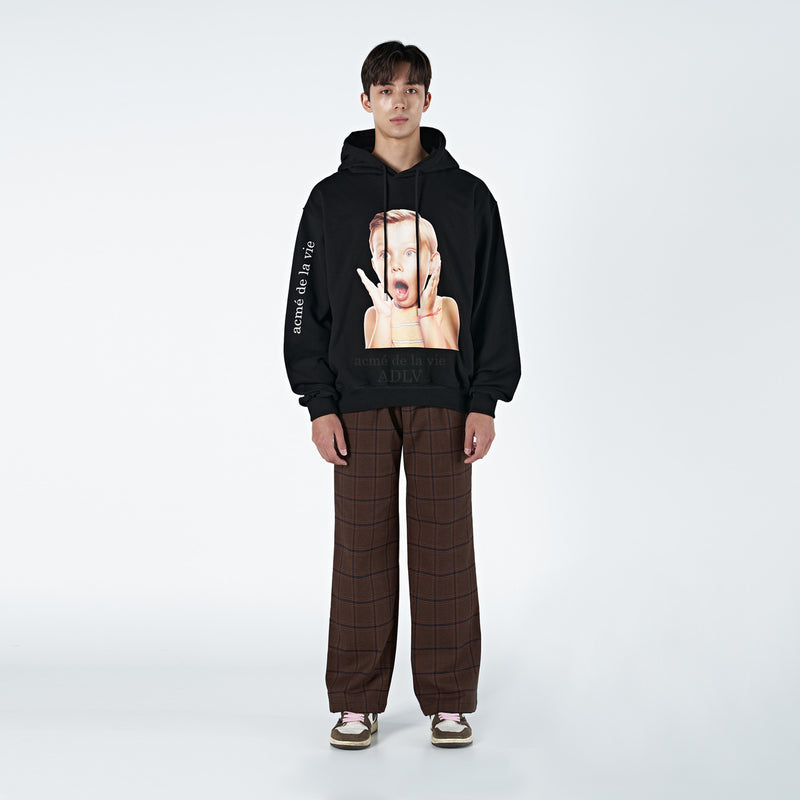 アクメドラビ(acme' de la vie)  ADLV BABY FACE HOODIE BLACK SURPRISE2