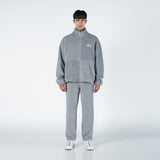 アクメドラビ(acme' de la vie) ADLV OLD SCHOOL EMBROIDERY FLEECE SET-UP PANTS GRAY