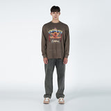 アクメドラビ(acme' de la vie)   CIRCUS BEAR LONG SLEEVE T-SHIRT ASH BROWN