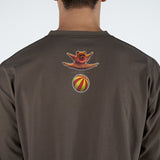 アクメドラビ(acme' de la vie)   CIRCUS BEAR LONG SLEEVE T-SHIRT ASH BROWN