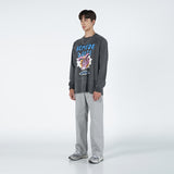 アクメドラビ(acme' de la vie) PINK RABBIT LONG SLEEVE T-SHIRT WASHING CHARCOAL