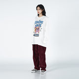 アクメドラビ(acme' de la vie)  PINK RABBIT LONG SLEEVE T-SHIRT WASHING WHITE