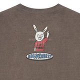アクメドラビ(acme' de la vie) RED T-SHIRT RABBIT LONG SLEEVE T-SHIRT WASHING BROWN