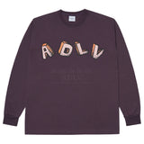アクメドラビ(acme' de la vie)   TELEPHONE LONG SLEEVE T-SHIRT PURPLE