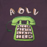 アクメドラビ(acme' de la vie)   TELEPHONE LONG SLEEVE T-SHIRT PURPLE