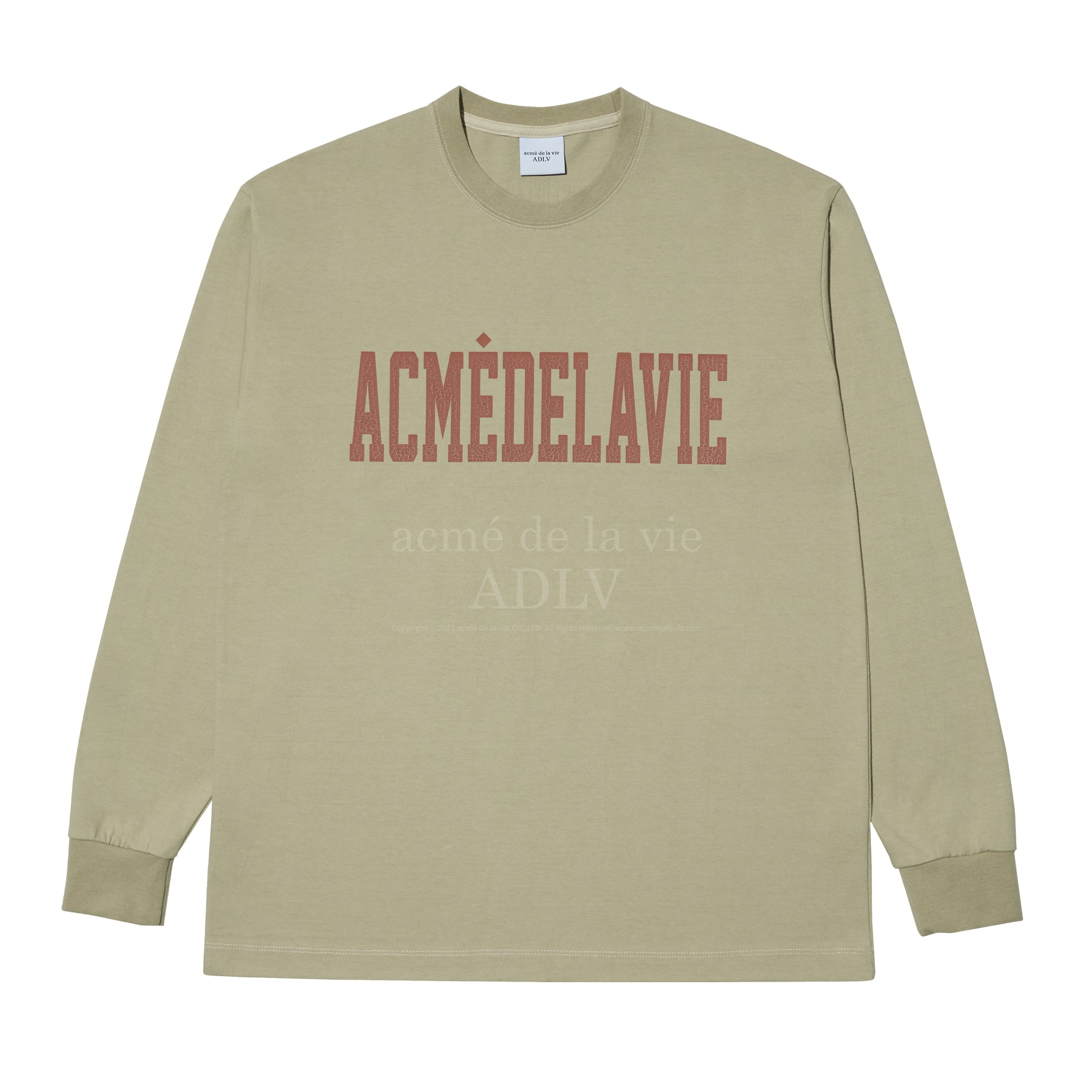 アクメドラビ★UNI_BASIC BIO DYING LONG SLEEVE T-SHIRT_5色 acme de la vie