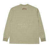 アクメドラビ(acme' de la vie)   BIG CRACK LOGO LONG SLEEVE T-SHIRT BEIGE