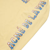 アクメドラビ(acme' de la vie)   CRAYON LOGO LONG SLEEVE T-SHIRT LIGHT YELLOW