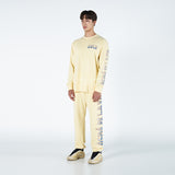 アクメドラビ(acme' de la vie)   CRAYON LOGO LONG SLEEVE T-SHIRT LIGHT YELLOW