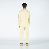 アクメドラビ(acme' de la vie)   CRAYON LOGO LONG SLEEVE T-SHIRT LIGHT YELLOW