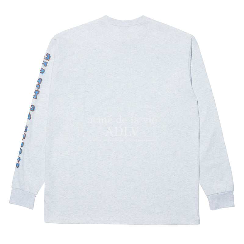 アクメドラビ(acme' de la vie)   CRAYON LOGO LONG SLEEVE T-SHIRT MELANGE