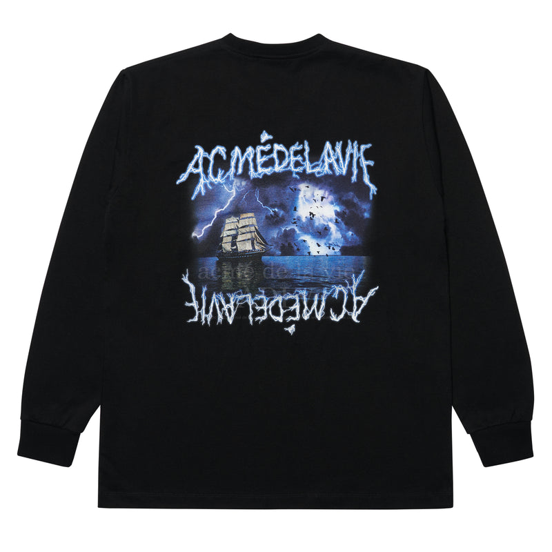 アクメドラビ(acme' de la vie)  SAILING LONG SLEEVE T-SHIRT BLACK