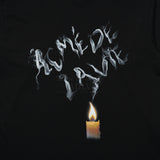 アクメドラビ(acme' de la vie)  SMOKE LOGO LONG SLEEVE T-SHIRT BLACK