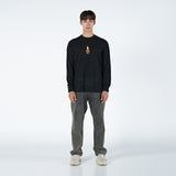 アクメドラビ(acme' de la vie)  SMOKE LOGO LONG SLEEVE T-SHIRT BLACK