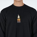 アクメドラビ(acme' de la vie)  SMOKE LOGO LONG SLEEVE T-SHIRT BLACK