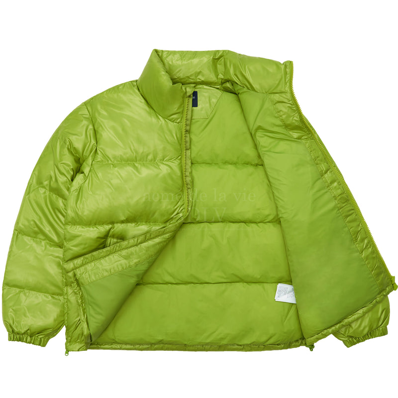 アクメドラビ(acme' de la vie) ADLV 3D LOGO SHORT DUCK DOWN JACKET LIME