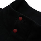 アクメドラビ(acme' de la vie) ADLV WAPPEN LOGO FLEECE HALF ZIP-UP BLACK