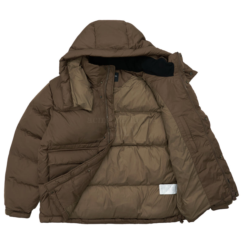 アクメドラビ(acme' de la vie) LOOSE FIT HOODIE DUCK DOWN JACKET BROWN