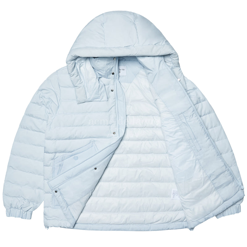 アクメドラビ(acme' de la vie) LIGHT HOOD DUCK DOWN JACKET SKYBLUE