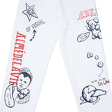 アクメドラビ(acme' de la vie) FRONT HANDPRINTING PANTS WHITE