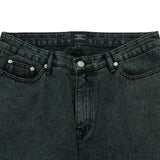 アクメドラビ(acme' de la vie) ACID DYED DENIM PANTS GREEN