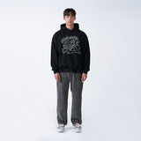 アクメドラビ(acme' de la vie) SPACEMAN TEDDY BEAR REFLECTOR HOODIE BLACK