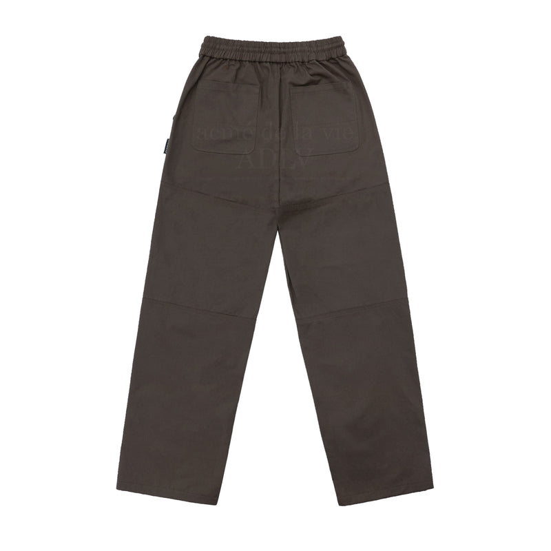 アクメドラビ(acme' de la vie) FRONT MULTI-CUT COTTON BANDING PANTS BROWN
