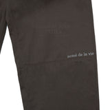 アクメドラビ(acme' de la vie) FRONT MULTI-CUT COTTON BANDING PANTS BROWN