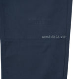 アクメドラビ(acme' de la vie) FRONT MULTI-CUT COTTON BANDING PANTS NAVY