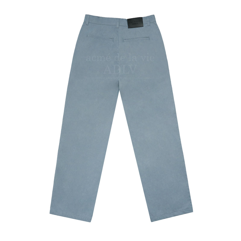 アクメドラビ(acme' de la vie) FRONT POCKET COTTON PANTS BLUE GRAY